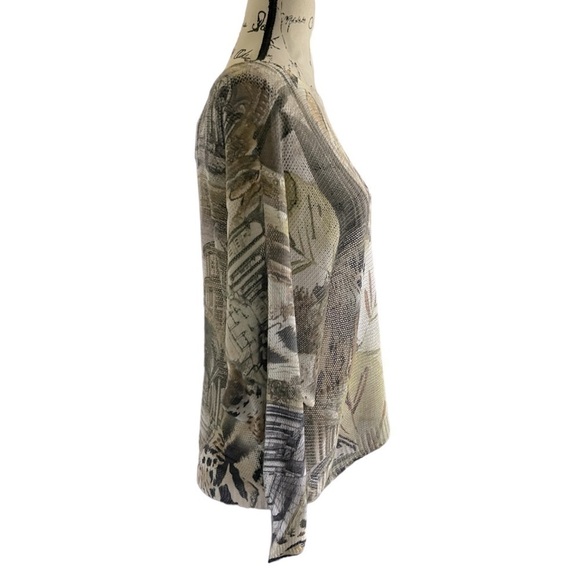 Gigi Moda Italian Batwing Sweater Top | One Size |  Abstract Print - Picture 5 of 13